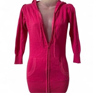 Y2k Wet Seal Hot Pink Cotton Hoodie